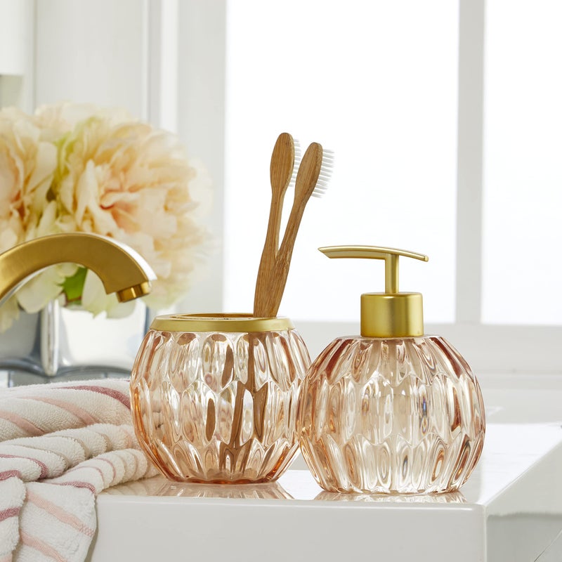 SKL Home by Saturday Knight Ltd. Arianna Toothbrush Holder, Blush - Image 4